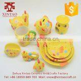 Kids Cartoon Yellow Cock Money Safe Boxes,ceramic Funny Money Saving Box thumbnail-5