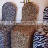 Fashionable Animal Print Leopard Print Spandex Strecth Eextend Chair Cover for Wedding Decoration Party Decoration thumbnail-1