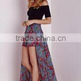 2016 Young Lady Paisley Print Cheap Long Maxi Skirts Made in China thumbnail-2