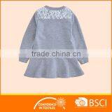 2-8 Y Custom Design Long Sleeve Girls Shift Dress Spring/Autumn Fleece Dress thumbnail-2