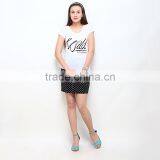 Wild White T-shirts Slim Body Tight T-shirts thumbnail-4