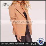 MGOO Custom Made Women Short Slim Fitting Suit Blazers Nude Blazer Military One Button Office Blazers thumbnail-1
