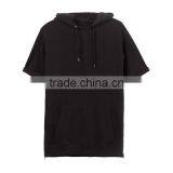 Super Quality Short Sleeve Black Plain Japanese Cotton Hoodies