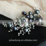 South Korea's Joker Natural Pearl Diamond Brooch Plum Flower Pin Wholesale thumbnail-2