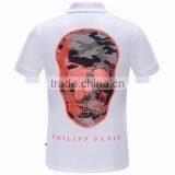 Custom Good Quality Cheap Skull Pattern Printed Polo T-shirt Wholesale in China thumbnail-2