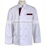 WRAP Audited Factories Restaurant Staff Uniforms Fitted Executive Chef Coats for Men thumbnail-3