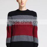 Men Fashioned Jacquard Strip Knitted Pullover Sweaters With Wholesale Price thumbnail-2