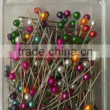 Hot Sale of Flat HEAD PIN/glass Head Pin / Pearl Head Pin /flower Head Pin/leaf Head Pin/heart Head Pin With Pin Length 55mm thumbnail-2