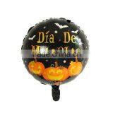 Aluminium Foil Balloon Halloween Pumpkin Black Orange Message " Dia De Muertos " Balloons Foil thumbnail-3