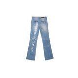 Blue Colour Fashion Design for 2014 Lady Jeans Wholesale Price thumbnail-2