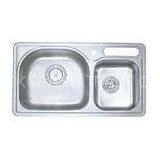 Double Bowel Commercial Stainless Steel Kitchen Sinks With Knife Hole