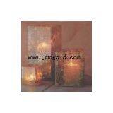 Gild Glass Candleholder With Decal thumbnail-1