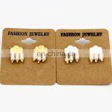 Beaded Clouds and Raindrops Earring Stub Earring thumbnail-3