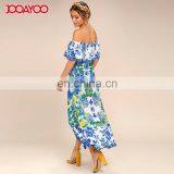 Woman Clothes off Shoulder Ruffle Dress Slash Neck One Piece Woaman Dress thumbnail-2
