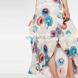 Latest Long Skirt Design Ladies Chiffon Traditional Long Skirt thumbnail-4