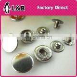 15mm Iron / Brass / Stainless Classic Metal Snap Button Clothes Snap Buttons thumbnail-2