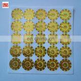 Custom Round Golden Hologram Label Self Adhesive Laser Sticker thumbnail-2