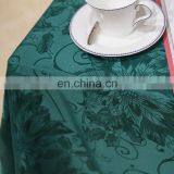 Chinese Reliable Products Jacquard Waterproof Green Dining Party Hotel Cheap Table Clothes Rectangular Table Cloth Wedding thumbnail-2