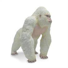 Albino Gorilla Toys King Kong White Realistic Hand Painted Gorilla Ape Wild Model Animal Figurine thumbnail-3
