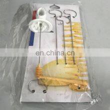 Reasonable Price Stainless Steel 5 In1 Handheld Manual Potato Cutter Vegetable Spiral Slicer thumbnail-4