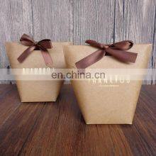 Thank You Gift Cheap Shopping Brown Custom Wholesale White Kraft Paper Bag thumbnail-2