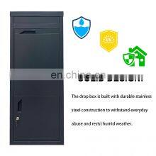Wall Mounted Smart Metal Parcel Drop Box Galvanized Steel Apartment Mailbox thumbnail-5