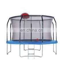 Kids Play Ground Equipment Outdoor Mini 14ft 15ft 16ft Trampoline With Enclosure Net thumbnail-2