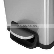 High Quality Stainless Steel Foot Car Diaper Unique Medical Kitchen Metal Garbage Bin For Sale Trash Can thumbnail-3