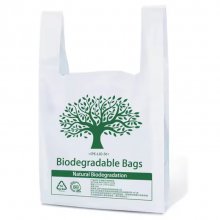 China Factory Direct Custom Logo Eco Friendly Reusable Die Cut Grocery Shopping T-shirt Bag thumbnail-4