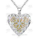 2016 Hot Selling Amber Necklace With Heart Shaped Locket Luminous Stone Pendants thumbnail-6