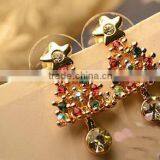 Shiny Colorful Christmas Earring Stud Simple Cheap Earring Jewelry thumbnail-1