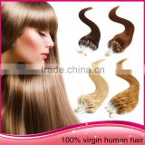 2015 Wholesale Unprocessed Micro Ring Loop Hair Remy Straight Brazilian Virgin Human Hair Loop Hair