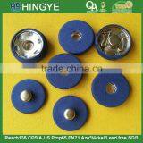 Wholesale 20mm Blue Fabric Covered Metal Garment Snap Button-- F1524