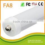 FCC CE ROHS t8 Tube Fa8 2.4m 8ft Led Tube 8 Feet Single Pin Led Light Tube