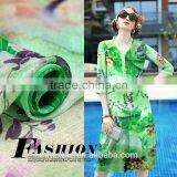 Silk Scarf 100% Silk Printed Chiffon Silk Fabric thumbnail-3