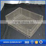 Sliding Clothes Storage Wire Mesh Basket,stainless Steel Metal Wire Basket