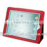 Bright Red Flat Computer&To Get on the Internet Package Leather Bag