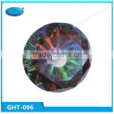 Factory supply 60-100mm seven color Diamond Cut Crystal Knob Handle for sliding door