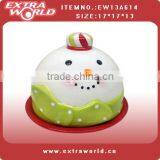 2014 Christmas Ceramic Bread And Butter Plate With Lid thumbnail-1