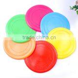 Popular Soft Silicon Flying Discs Frisbee Tooth Resistant Outdoor Dog Training Fetch Toy