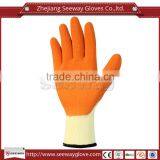 Seeway 10G Polycotton Liner Orange Latex Coated Workplace Safety Gloves Direct Buy From China thumbnail-1