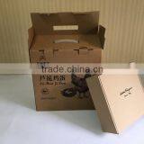 2016 One of the Most Popular Corrugated Kraft Shipping Box With Handle