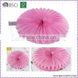 Handmade Outdoor Hanging Wedding Decoration Round Tissue Paper Fan