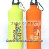 750 ml (25 Oz) Promotional BPA free aluminum water bottles With Carabiner