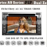 7inch HD 1080P BT TV GPS IPOD FIT FOR chery A3/A5/TIGGO/CROSS touch screen car dvd player gps