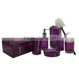 Elegant Purple Bathroom Plastic Bottle With Pump Dispenser thumbnail-5