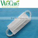 Non woven Disposable dental white face mask with earloop