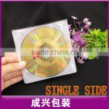 Transparent single packaging sleeve Plastic transparnet CD sleeve packaging