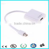 Factory gold plated mini displayport to HDMI adapter active