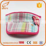 Elastic Band Visor Wholesale Cotton Plaid Sun Visors Helmet Visor thumbnail-2